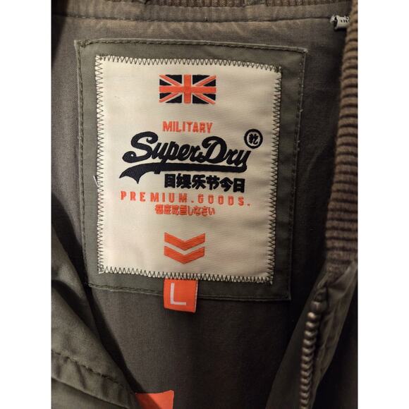 Men's Superdry Jacket Rookie Edition JPN Military Issue Sz L Army Green - Picture 3 of 12